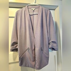 Maurices Lavender Blazer with Zipper Accents